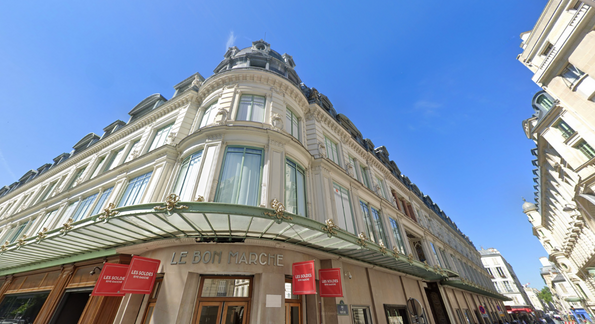 Le Bon Marche, shopping avenue in the 6th arrondissement of Paris