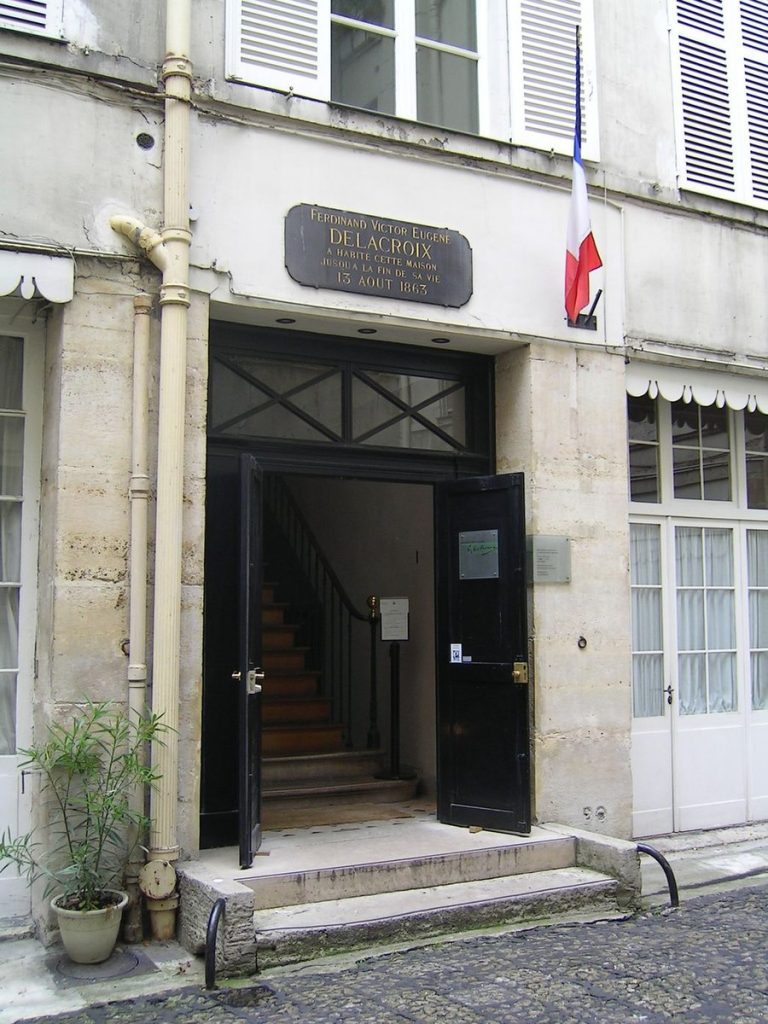 Famous national museum Eugene Delacroix in the 6th arrondissement of Paris
